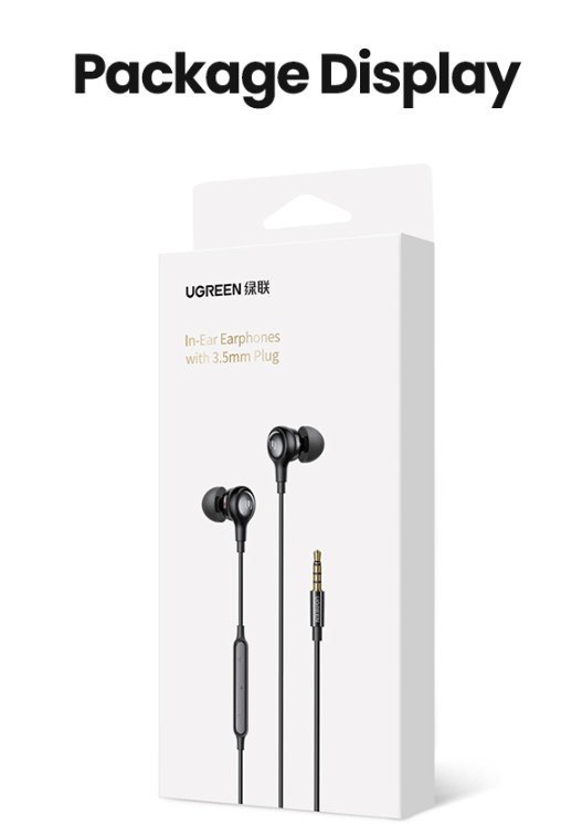 UGREEN EP103 USB-C/3.5mm/Lightning In-Ear Earphone