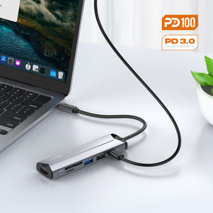 LDNIO DS-56H 6 IN 1 Docking Station