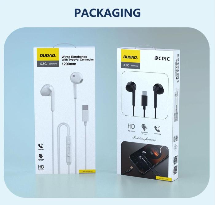 DUDAO X3C TYPE-C semi-in-ear Earphones