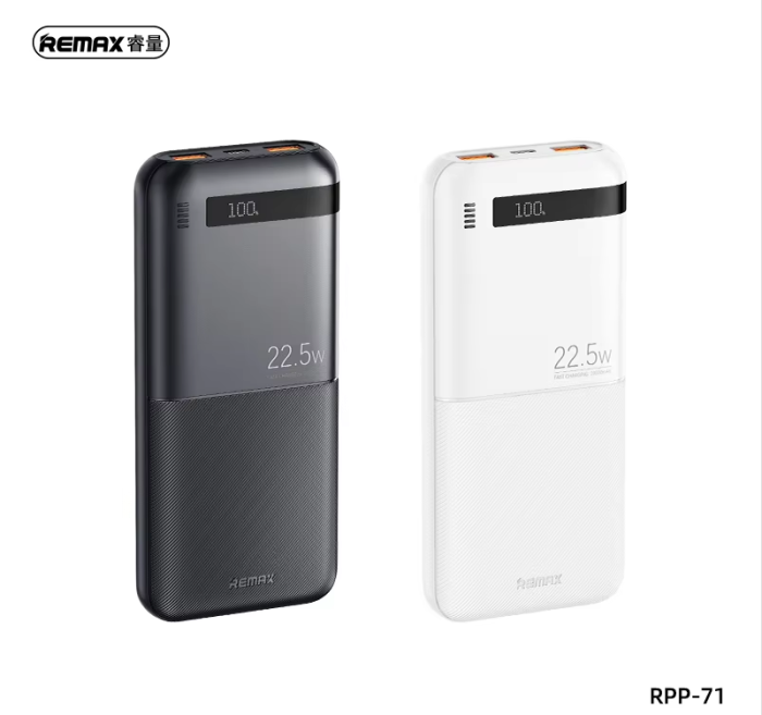 REMAX RPP-71 10000mAh Navigator 20W+22.5W PD+QC Fast Charging Power Bank