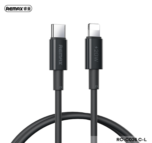 REMAX RC-C026 C-L Dongfeng Series 20W PD Fast Charging Data Cable 1M