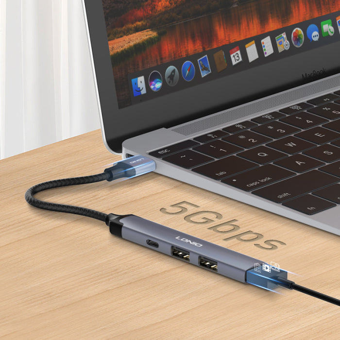 LDNIO DS-44C 4 In 1 Docking Station