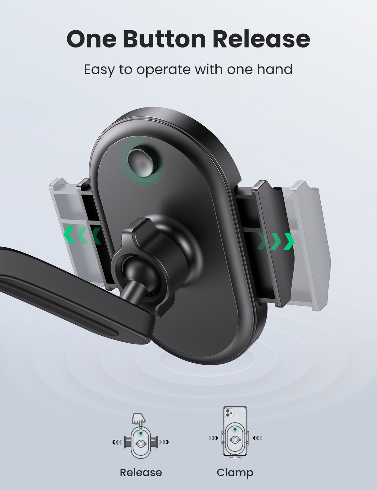 UGREEN LP405 Waterfall-Shaped Suction Cup Phone Mount