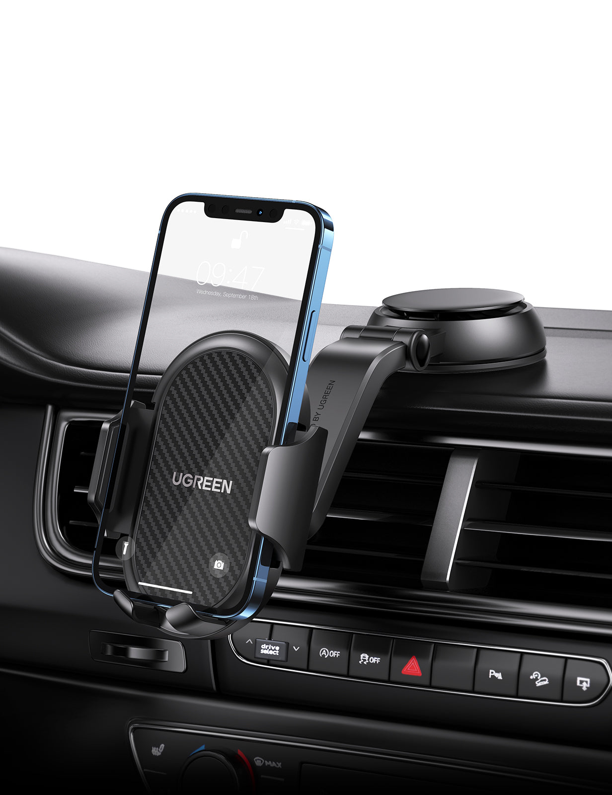 UGREEN LP405 Waterfall-Shaped Suction Cup Phone Mount