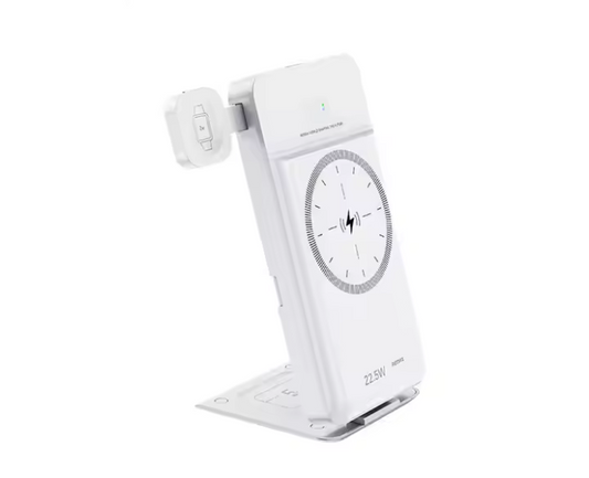 REMAX RPP-D3 10000mAh 5-in-1 portable folding stand with magnetic 15W wireless charging