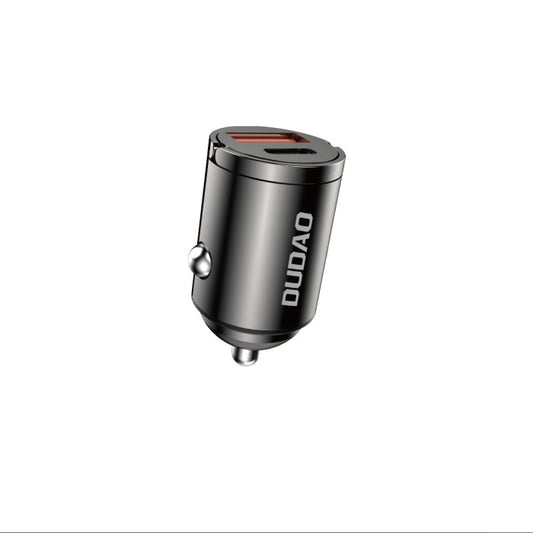 DUDAO R3Max PD 30W+QC Aluminum Alloy Fast Charging Car Charger