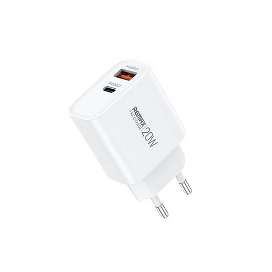 REMAX RP-U120 20W A+C Fast Charging Travel Adapter ( European Plug)
