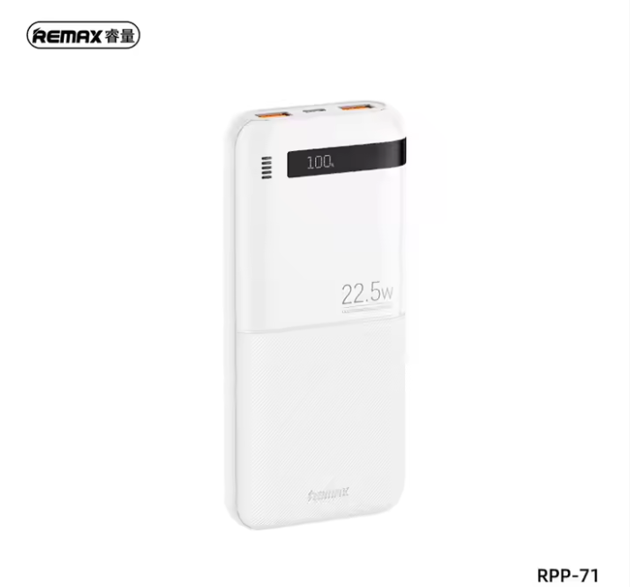 REMAX RPP-71 10000mAh Navigator 20W+22.5W PD+QC Fast Charging Power Bank