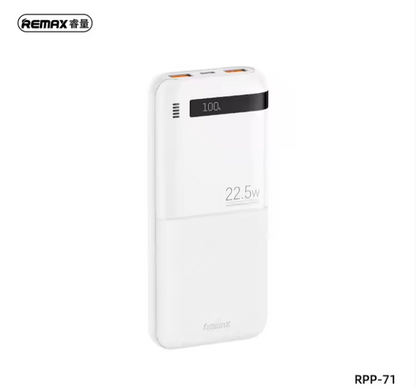 REMAX RPP-71 10000mAh Navigator 20W+22.5W PD+QC Fast Charging Power Bank