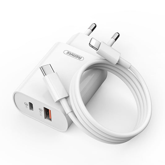 REMAX RP-U37 QC+PD Fast Charging Adapter Set( European Plug)