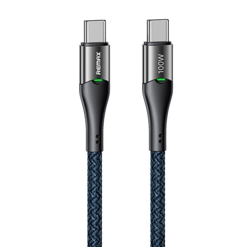 REMAX RC-C115 C-C 100W Smart Power-off Fast Charging Data Cable With Light 1.2M
