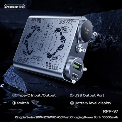 REMAX RPP-97 10000mAh 20W+22.5W PD+QC Fast Charging Power Bank