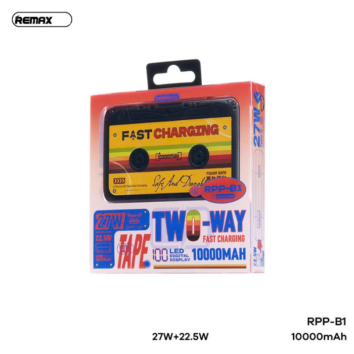 REMAX RPP-B1 10000mAh 27W+22.5W Magnetic Tape Fast Charging Power Bank