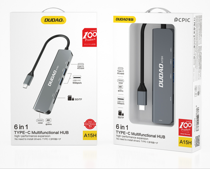 DUDAO A15H 6 in 1 Multi-function HUB (Docking Station)