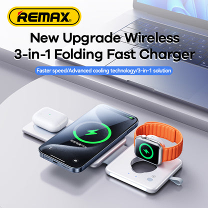 REMAX RP-W87 22.5W Multifunctional Desktop Night Light,4-in-1 Folding Stand Wireless Charger