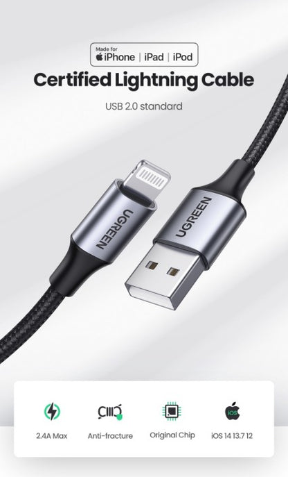 UGREEN US199 2.0 A Male Cables