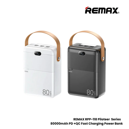 REMAX RPP-118 80000mAh Navigator 27W+22.5W PD+QC Fast Charging Power Bank