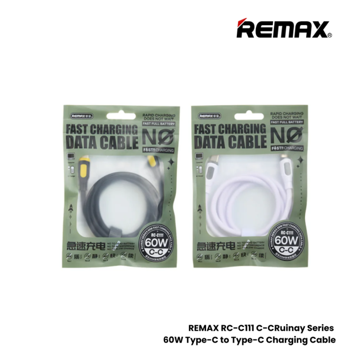 REMAX RC-C111 1M C-C 60W Fast Charging Data Cable