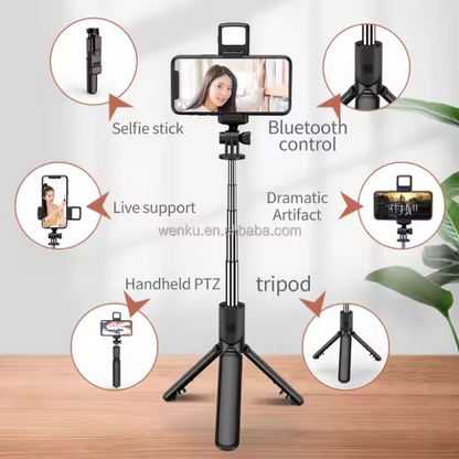REMAX P16 Mobile Phone Selfie Stick,Live Broadcast Bracket 0.8m