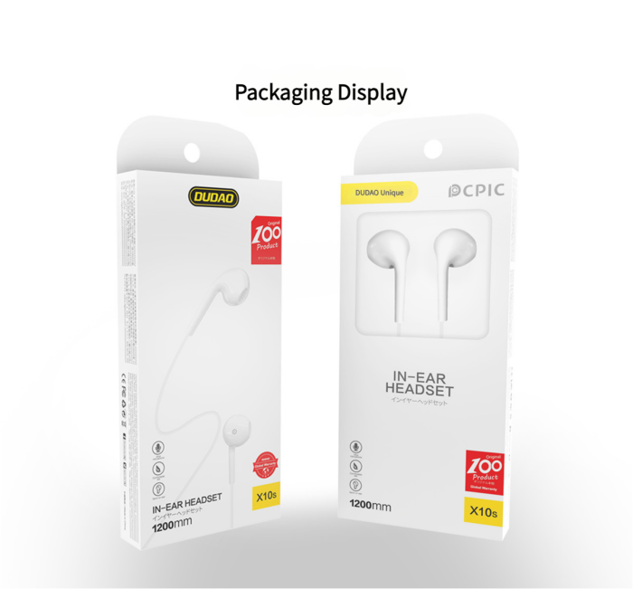 DUDAO X10S International Edition High-Quality In-Ear Earphones