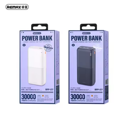REMAX RPP-177 30000mAh Lange 2 2.4A Fast Charging Power Bank