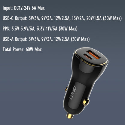 LDNIO C103 60W Car Charger