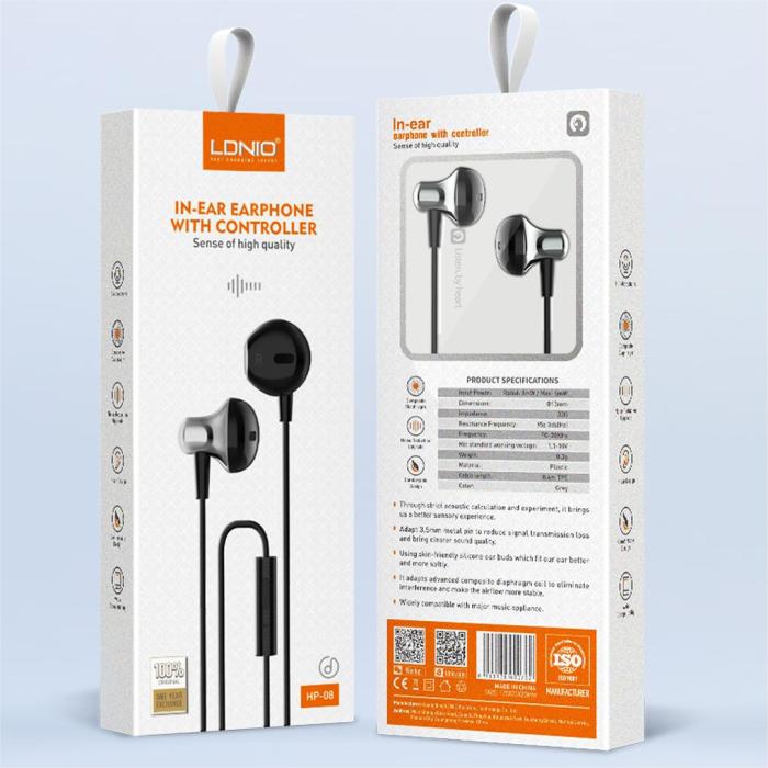 LDNIO HP08 3.5MM Wired Earphone